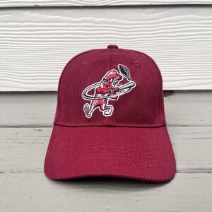 Macon Bacon Baseball Cap‎ Red Unisex Adult Minor League Adjustable Hat
